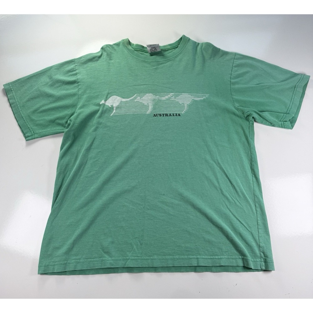 Australia Kangraoo Animal Nature green Graphic t Shirt XL Travel Destination